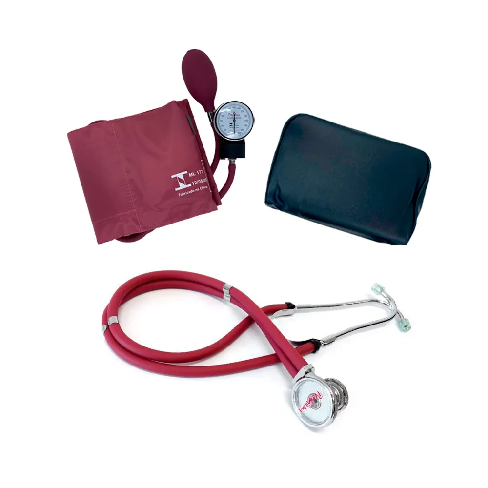 kit_estetoscopio_rappaport_aparelho_de_pressao_vinho_premium